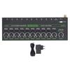 10 Channel Mixer with RGB Light Low Noise Stereo Mono Switching Line Audible Mixer 1 4 TRS TS for Stage Recording