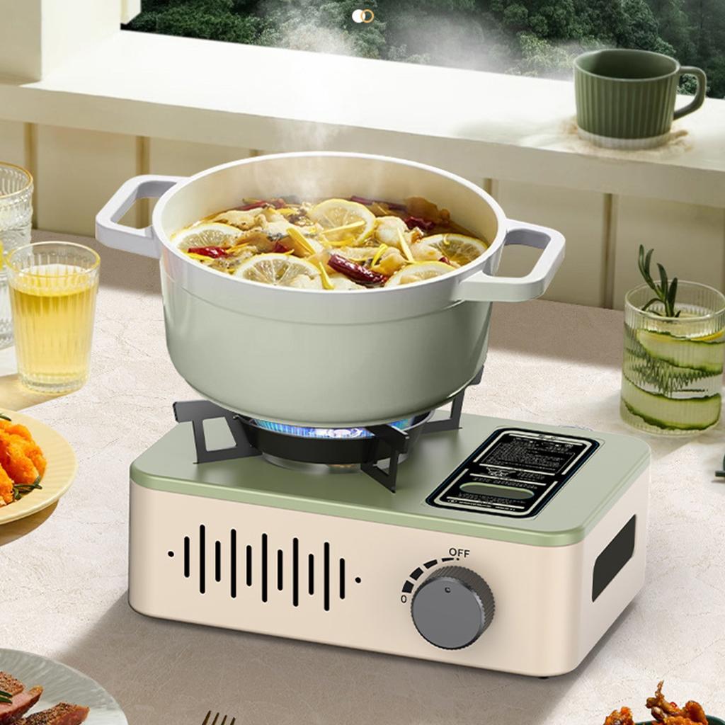 Портативная 3-конфорочная газовая плита для кемпинга, компактная складная уличная плита для барбекю и кемпинга