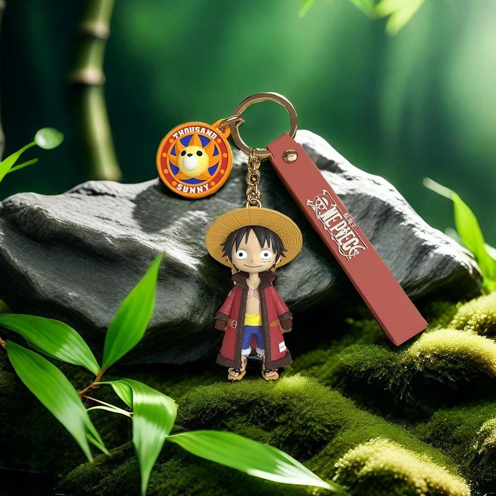 Оригинальный брелок из аниме One Piece Мультяшный персонаж Обезьяна Д. Луффи Чоппер Милый Брелок Кавайный Подвеска для Сумки Игрушка Рождественский подарок