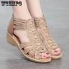 Women's Summer Soft Leather Roman Sandals Soft-soled Mother Shoes Fashion Outer Sandals