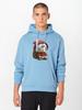Cute Pattern Large Size Men Fleece Hoodie Loose Hooded Sportshirt Boys Pullovers