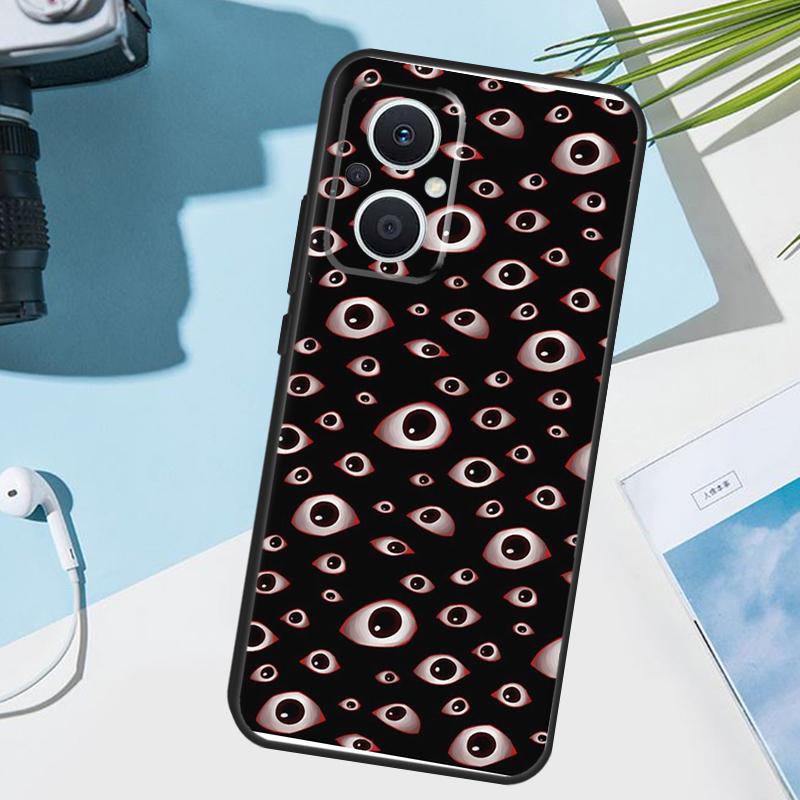 Eyes Pattern Cover For OPPO Reno 14 F 13 12 11 10 Pro 11F 12F 13F 7 8 Lite OPPO Find X9 X8 X6 X5 Pro Case