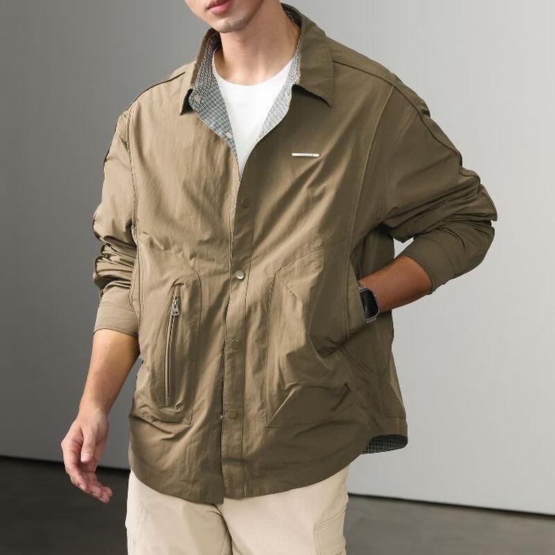 Мужская двусторонняя куртка в американском ретро-стиле DK