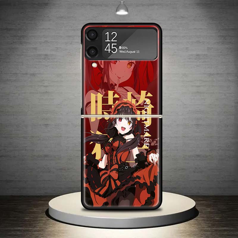 Чехол для телефона Tokisaki Kurumi из Date A Live для Samsung Galaxy Z Flip 7 6 5 4 3 5G Ударопрочный чехол Z Flip7 Flip6 ZFlip5 Flip3 Flip4