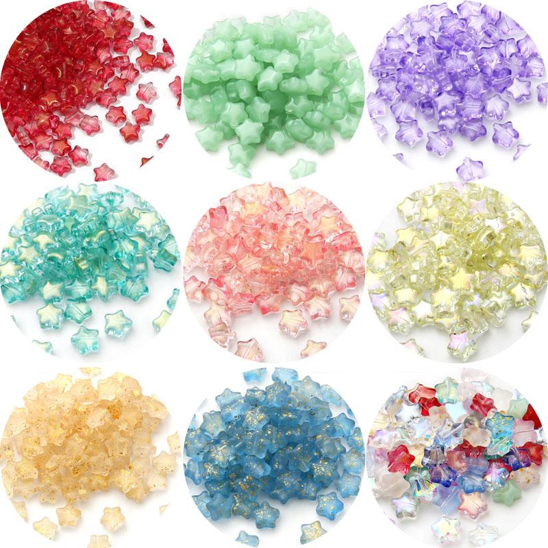 Творческий 8 мм Стекло 10 шт./лот Популярный чешский россыпью DIY Star Горячая Распродажа Высокое качество AB Цвет Разделитель Бусины Украшения Ручной Работы Аксессуары Шпильки Бусины