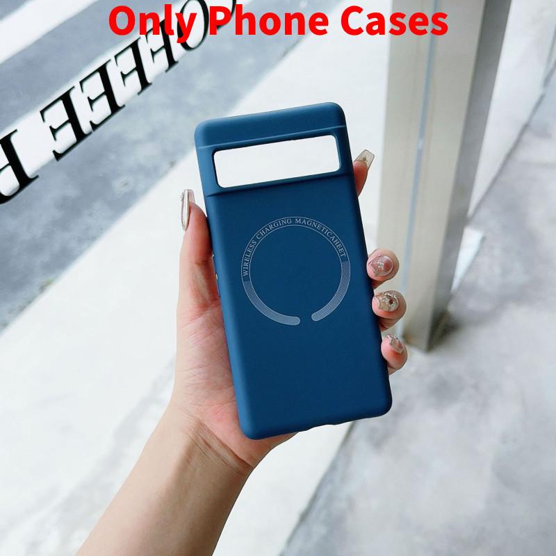 For Google Pixel 8a Liquid Silicone Magnetic Shockproof Case With Anti Fingerprint And Heat Dissipation For Trendy Use