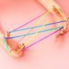 2 шт. Пальчиковая игра с нитью Радужный цвет Нить Веревка Разнообразный геймплей Тренировка гибкости пальцев Развивающая игрушка Интерактивные веревки для колыбели