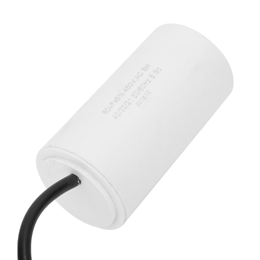 450V CBB60 Motor Running Capacitor Wire Lead Motor Starting Capacitor Motor Start Applications