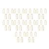 50pcs Pen Clips Multipurpose Electroplating Cute Shape Metal Pen Holders for Notebook Journals Clipb