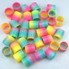 Magic Rainbow Mini Elastic Stacking Circle Toy 3.2x3.5CM - Children's Educational Fun