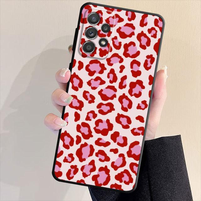 Милый чехол с цветочным рисунком для Samsung Galaxy A71 A31 A51 A32 A72 A52 A23 A13 A33 A21s A22 A53 A11 A52s A12, матовая броня, черный мягкий чехол