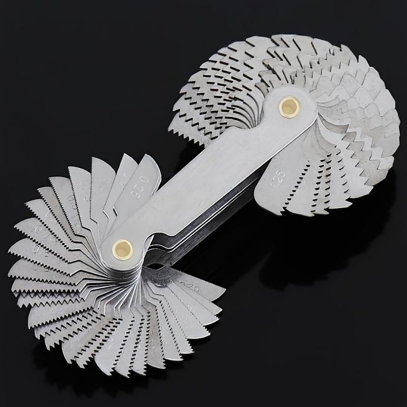 52 Метрических и дюймовых резьбовых калибра - Идеально подходят для промышленных инструментов - Железная конструкция