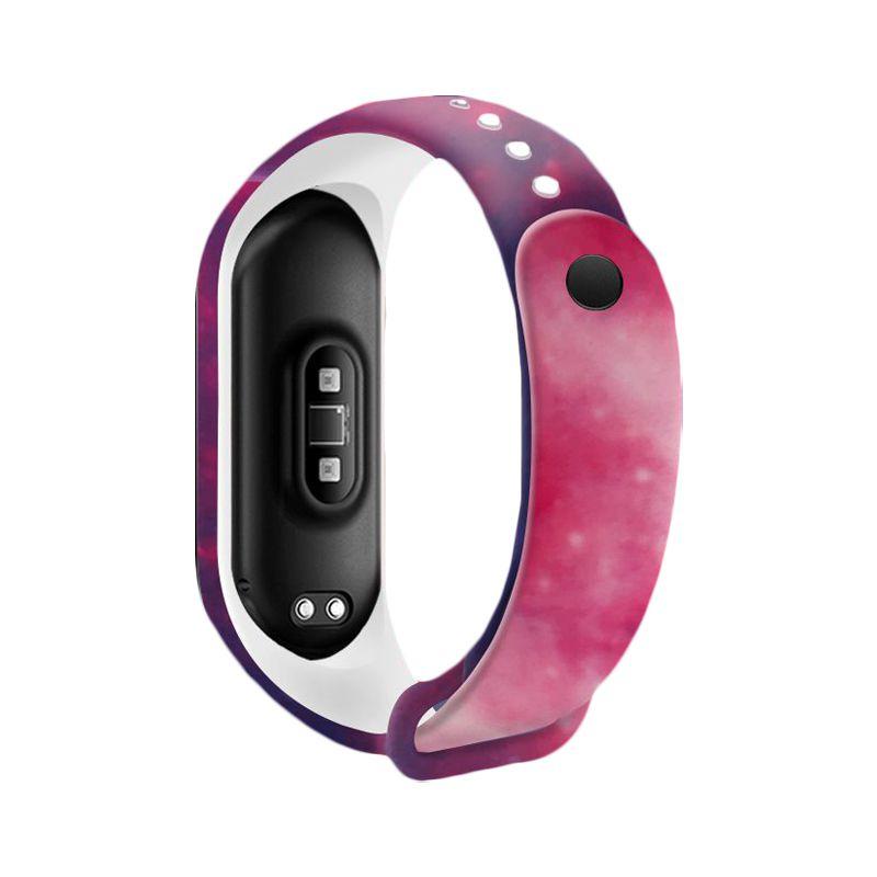 Creative Graffiti Design Silicone Band For Xiaomi Mi Band 3/4/5/6 Watch Replacement Comfortable And Adjustable