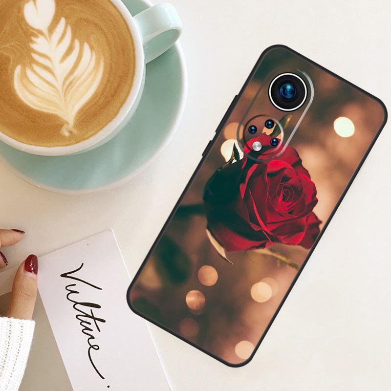 Ярко-красные розы Цветы Для Honor Magic 8 Pro 6 7 Lite Чехол Для Honor Win RT X9d X9c X9b X9a X8c X8b 200 400 50 70 90