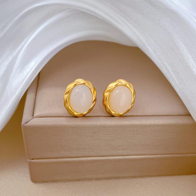 Минималистичные серьги-пусеты в форме кошачьего глаза, холодные мужские и женские серьги, личность, темперамент, банкетные серьги