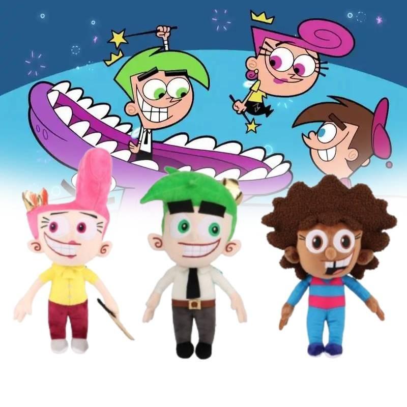 Очаровательная плюшевая кукла The Fairly Oddparents с Космо, Вандой и Хейзел для коллекционеров