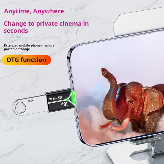 Адаптер-брелок Type-C на USB3.0 с передачей данных OTG 10 Гбит/с Портативный разъем USB-C