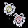 Sace Gems Classic Bowknot Copper Alloy Zircon Ring Ladies Jewelry Wedding Promise Party Gift