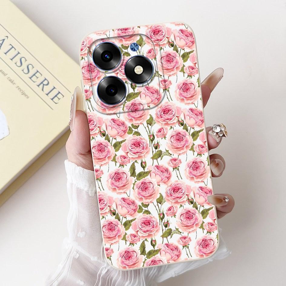 Чехол для Infinix Smart 8 X6525 Чехол Smart 8 Pro Мягкий Силиконовый Мультяшный Чехлы для Телефона на Infinix Smart 8 Plus X6525B Smart8 HD Funda