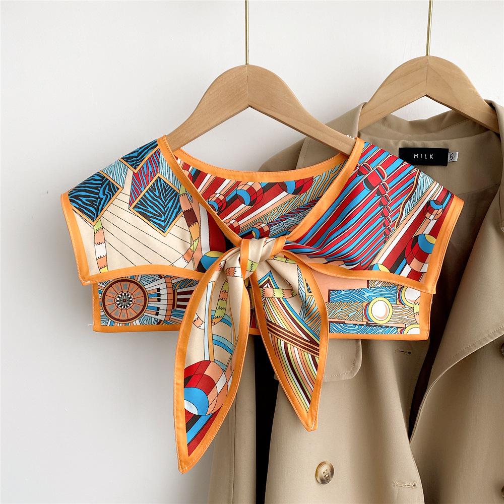Silk Scarf Shawl for Women - Versatile Double-Layer Neck Protection for Spring, Autumn, and Summer