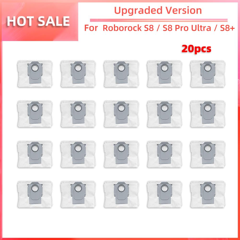 Совместимость с Roborock S8 / S8 Pro Ultra / S8+ Робот-пылесос Основная боковая щетка Фильтр HEPA Насадка для швабры Пылесборник Аксессуары Запасная часть