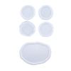 Resin Silicone Coaster Molds for Resin,Geode Coaster Molds for Resin Casting,Epoxy Resin Molds for Tray Coasters Making