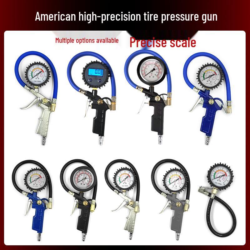 Цифровой манометр для шин и пистолет для накачки