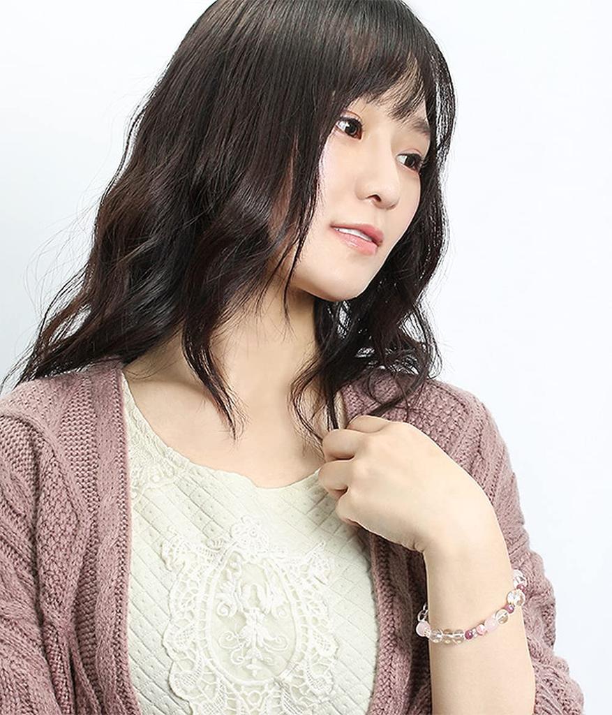 [Shinjuku Gin No Kura] July Birthstone Ruby Bracelet for Women, Natural Power Stones, Cut Ruby, Rose Quartz, Inca Rose, and Pink Crystal