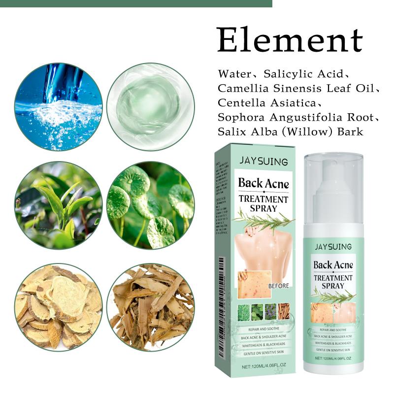 Moisturizing Back Cleansing Spray for Sensitive Skin Anti Hydrates and Repairs Bumpy Back Skin