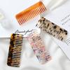Fashion Design Hair Comb Wide Teeth Acetate Hairdressing Comb Anti-static Massage Hairbrush Colorful Hair Styling Tools
