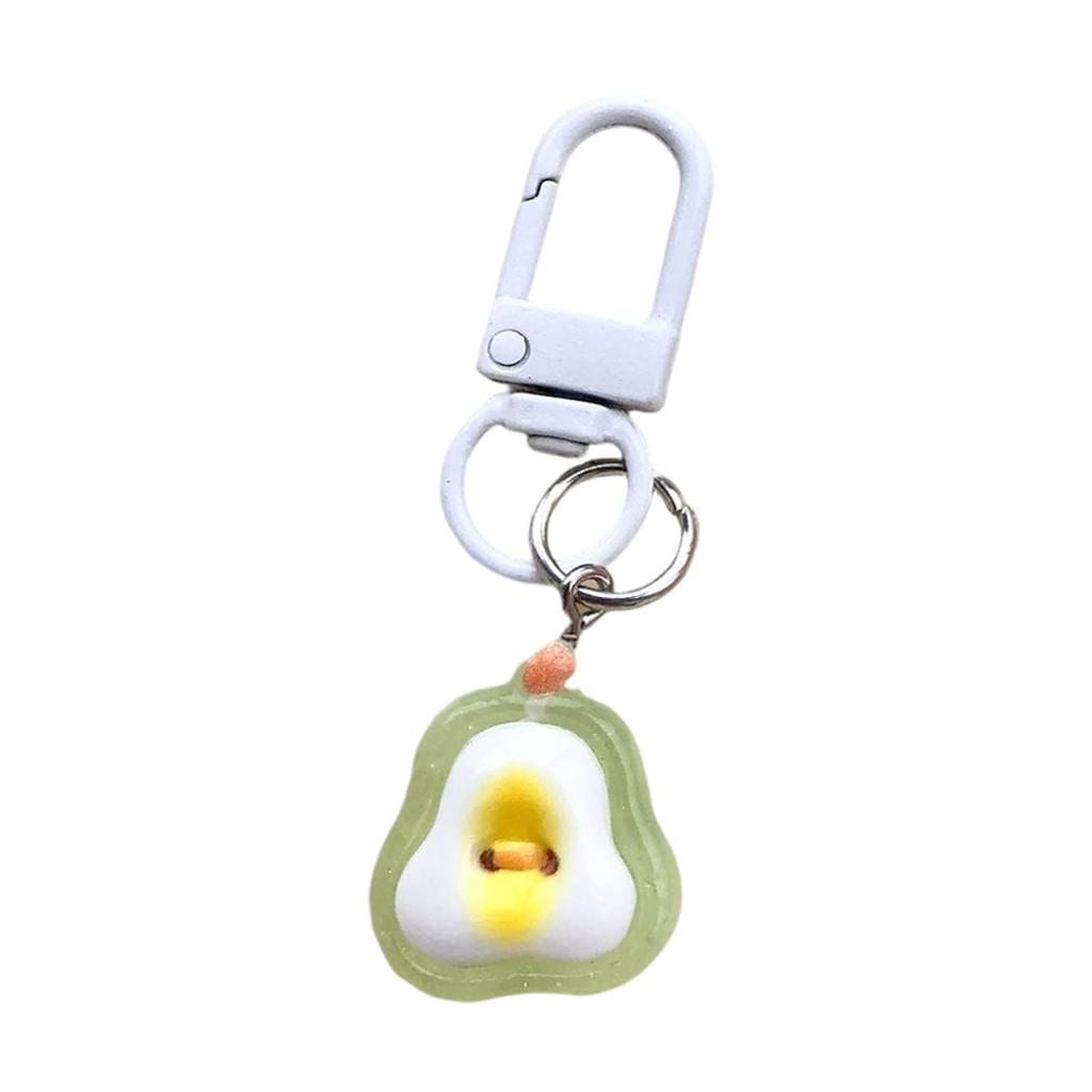 Vibrant Jelly Fruit Keychain Cute Resin Key Ring Bag Charm For Women Girls Spring Summer Accessories Gift