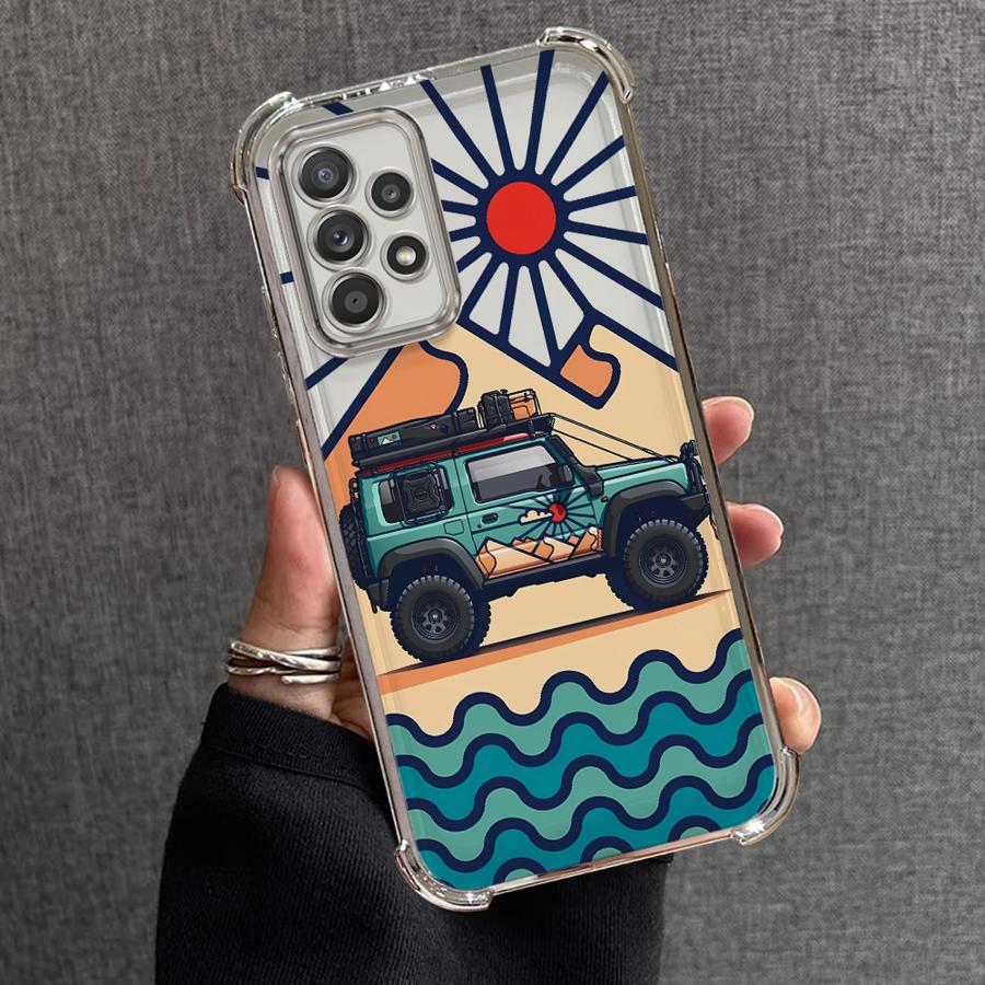 Чехол для Samsung Galaxy A52 A17 A33 A25 A13 A15 A26 A16 A35 A36 A21s A24 Мягкий чехол Мультяшный Крутая Машина