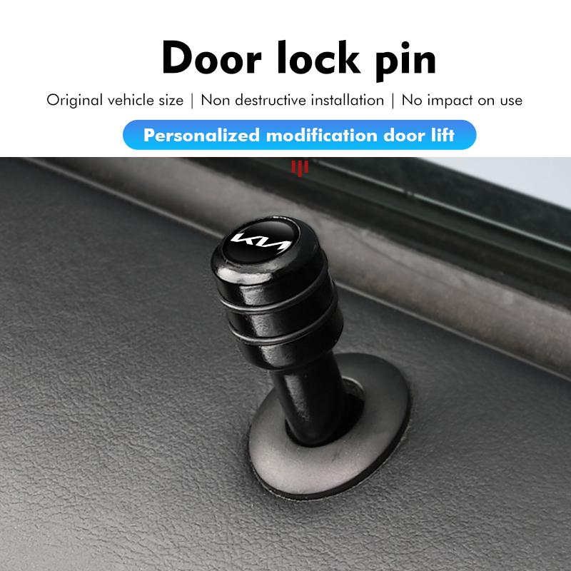 CNR2 For KIA Car Interior Auto Lock Door Lift Alloy Safety Pin Auto Accessories Rio K5 K2 Sportage Ceed Sorento Picanto Stinger Soul
