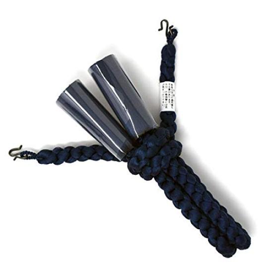 Kimono Haori String for Pure Round Boxed [Stylish Iroha] Men, Men's, Silk, 100% Silk, Braid, (Navy Blue)