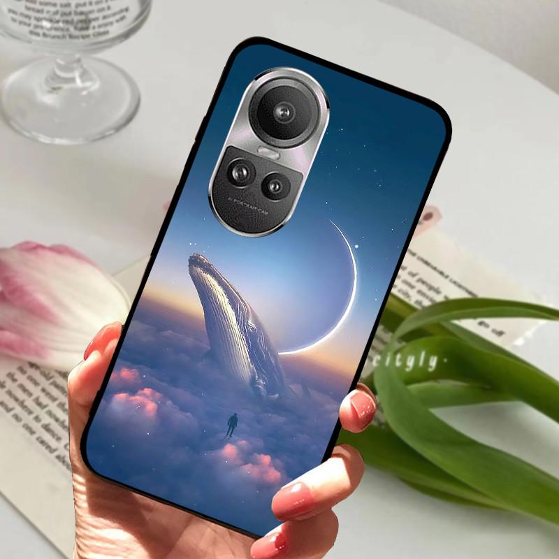 Чехол для Oppo Reno 10 5G CPH2531 Reno10 Ударопрочный Мягкий ТПУ Силиконовый Чехол для Телефона Для Oppo Reno 10 Pro 5G CPH2525 Funda Мультяшный