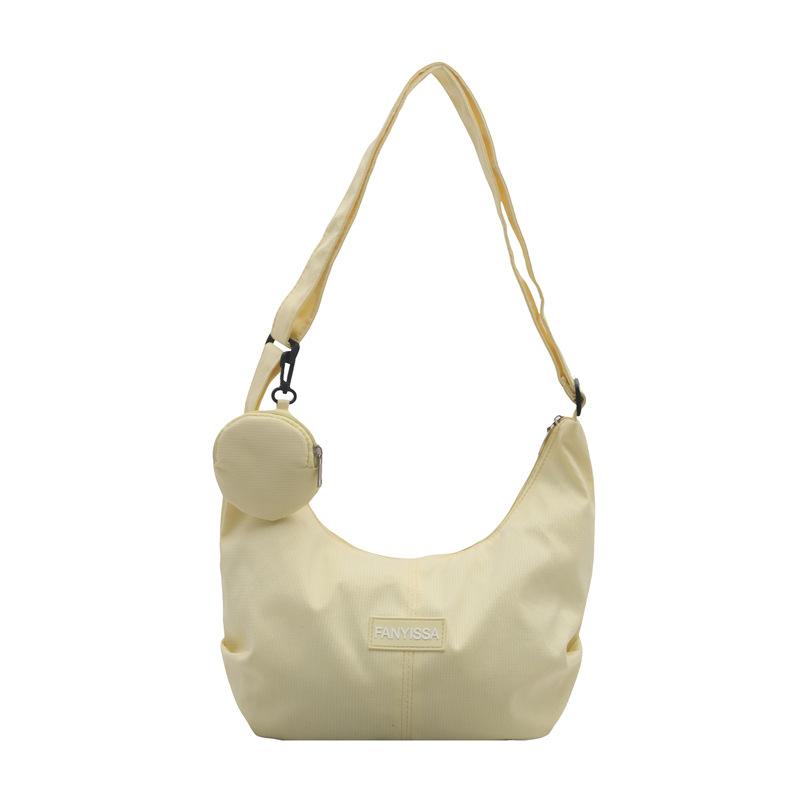 Korean Ins Large Capacity Shoulder Bag Women's Simple and Versatile Dumpling Bag Girl Student Commuting Crossbody Bag