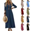 Платье для женщин длинное бохо пляжное платье элегантное макси-платье V-образный вырез длинный рукав