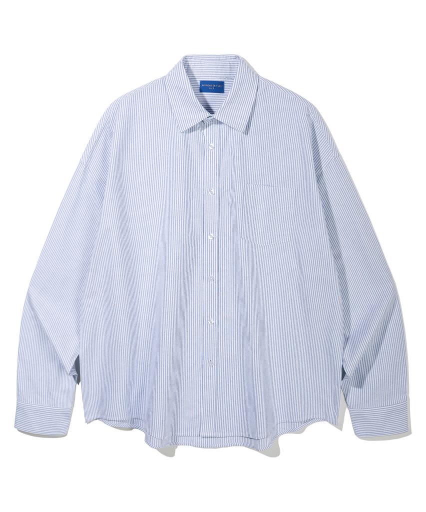 ALVINCLO [De Luxe] Striped Oxford Oversized Shirt Dlx1212 (3 Colors)