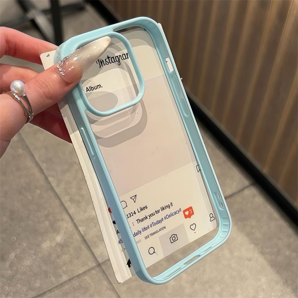 Роскошный прозрачный чехол конфетного цвета для iPhone 17 Air 16 15 14 13 12 Pro Max Plus Прозрачные акриловые бамперные защитные чехлы-накладки