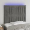 VidaXL LED Headboard Bedroom Furniture Single Bed Accessory Headboard Interior Light Grey 3122698