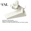 Portable No Punch Door Accessory 3D Printed Cartoon Dog Stopper, Cute Animal Holder, Desktop Figurine for Office Non-Slip Wedge Floor Wall Protection