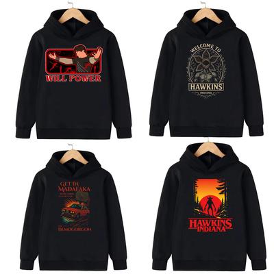 Мультяшные Девочки Мальчик Забавный Хокинс Демогоргон Толстовка с Капюшоном Детские Толстовки Модные Повседневные Топы Горячая Игра WILL Детская Одежда
