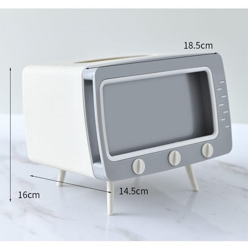 Towel box Creative TV Kitchen Home kitchen function Home storage room Living room Towel rack Drawer with chain Multifunctional mobile phone |