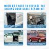 Sliding Door Cable Repair Kit for 1999 2000 2001 2002 2003 2004 Honda Odyssey 3.5L V6 72011S0XA01 72051S0XA01