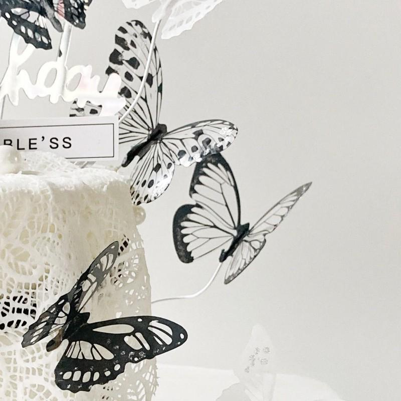 Элегантная бабочка на торт для Дня матери и праздников Богини