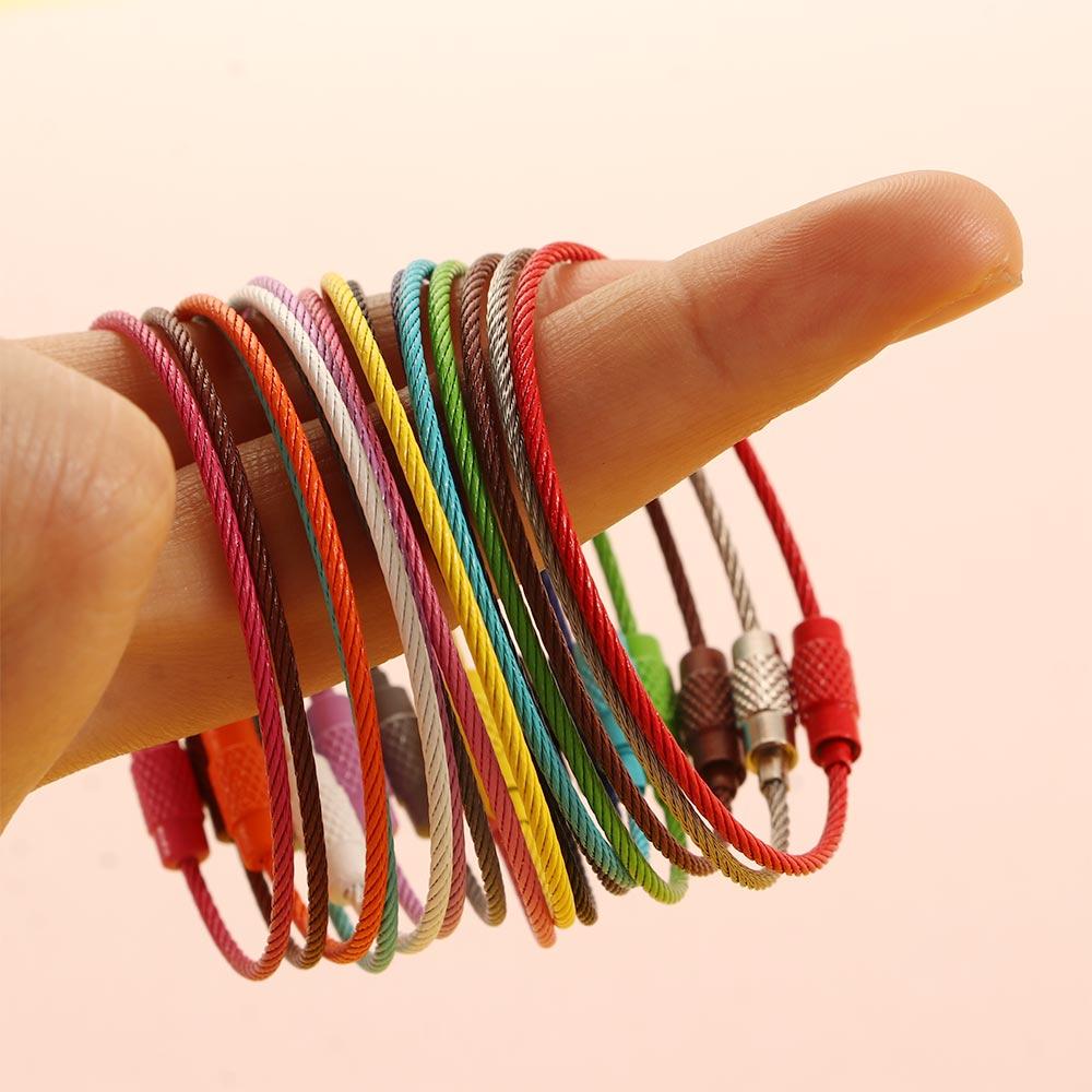 5/10 шт. веревка вращающийся винт DIY проволочное кольцо металлический материал брелок брелок пряжка