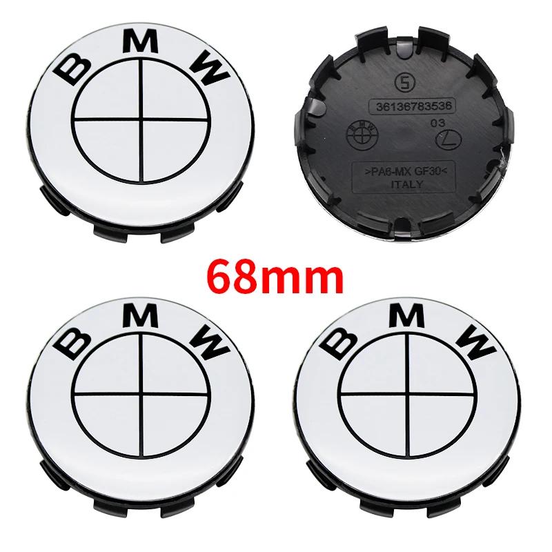 BVYD9 7Pcs ABS Car Front Grille Trunk Logo All white For BMW G30 G31 G38 G11 G12 G20 G28 F10 F48 F21 F22 Wheel Rim Decoration Cover
