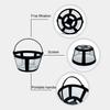 4Pieces Reusable Coffee Filters Accessory Nylon Design Coffee Filter Strainer Tool For Home Brews And Coffee Shops