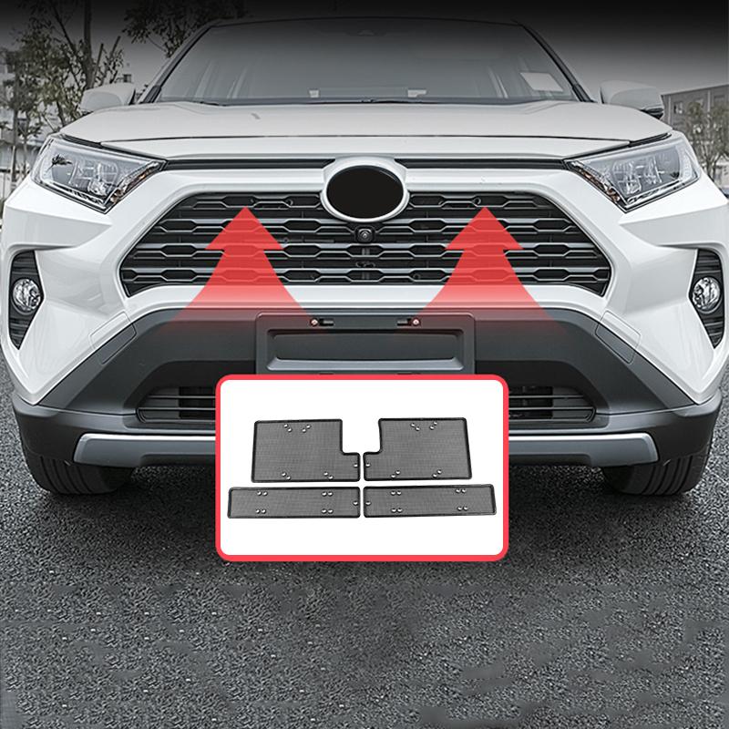 Для Toyota RAV4 XA50 2019 2020 2021 2022 2023 2024 RAV 4 Гибрид Автомобиля Передняя Решетка Защитная от Насекомых Внешние Детали Аксессуары