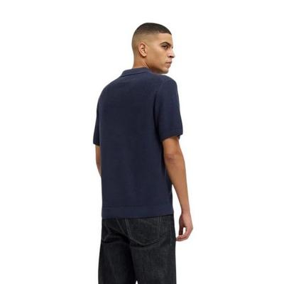 Мужская трикотажная рубашка поло с разрезом на шее Jack And Jones